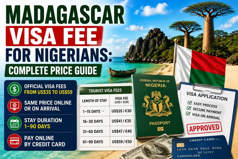 Madagascar Visa Fee for Nigerians