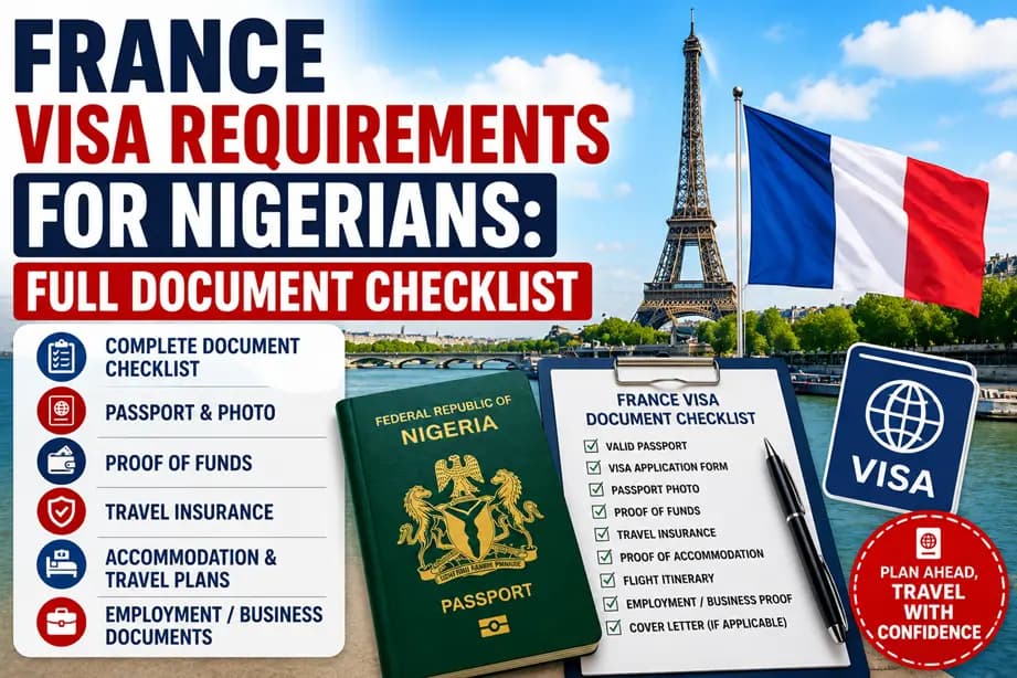 France visa requirements for Nigerians