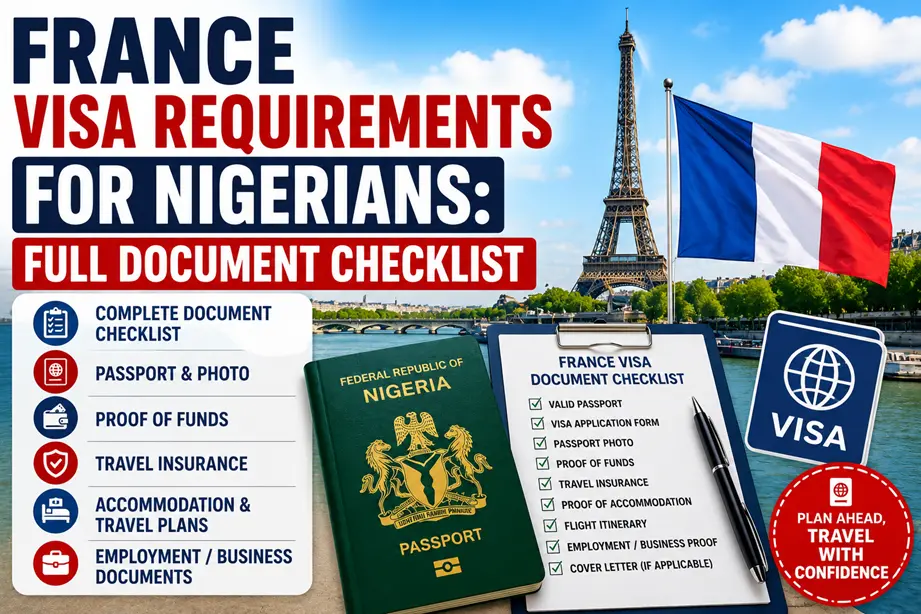France Visa Requirements for Nigerians: Full Document Checklist