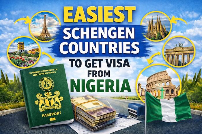 Easiest Schengen Countries to Get Visa from Nigeria