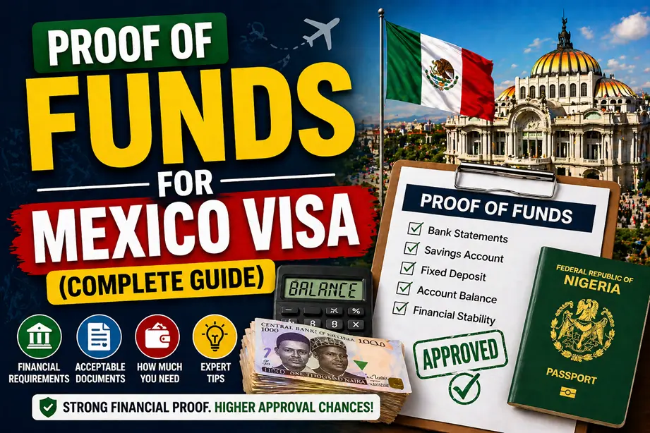 Proof of Funds for Mexico Visa